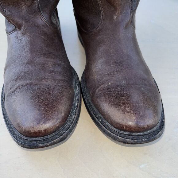 Frye Men’s Sz 7.5 D Brown Western Leather Boots main image 12